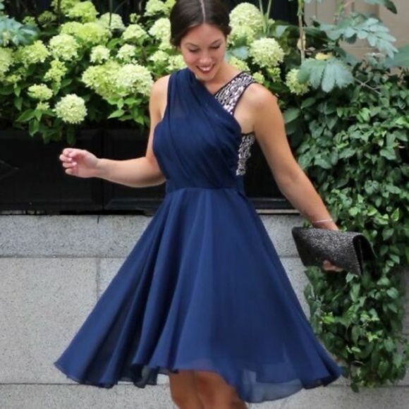 3.1 Phillip Lim for Target Dresses & Skirts - 3.1 Phillip Lim Target Dress Womens Size 10 Blue Gold Sequin Sleeveless Chiffon